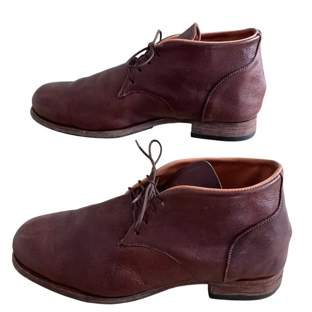 Hand Crafted Leather Shoes Mens Chukka Soft Leather Upper & lining Lace Up